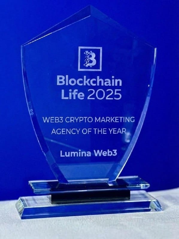 Lumina Web3 Awarded Best Crypto Marketing Agency in 2025 by Blockchain Life